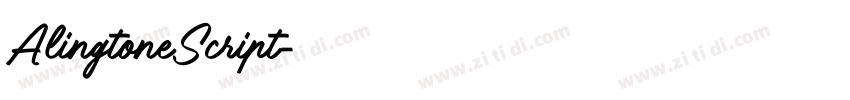 AlingtoneScript字体转换