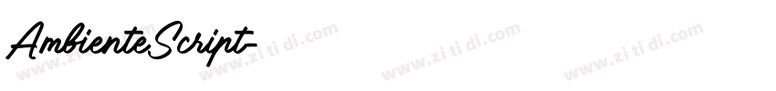 AmbienteScript字体转换