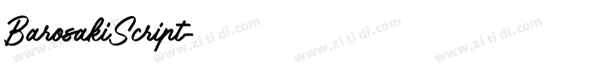 BarosakiScript字体转换