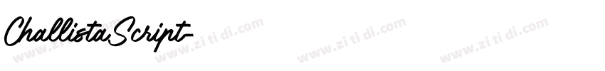 ChallistaScript字体转换