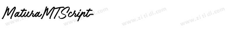 MaturaMTScript字体转换