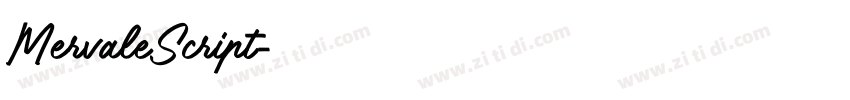MervaleScript字体转换