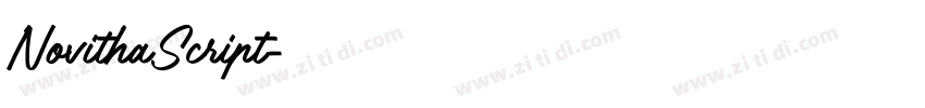 NovithaScript字体转换