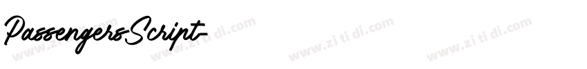 PassengersScript字体转换