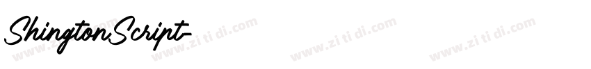 ShingtonScript字体转换
