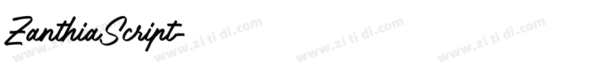 ZanthiaScript字体转换