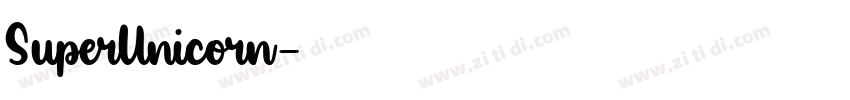 SuperUnicorn字体转换