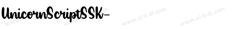 UnicornScriptSSK字体转换