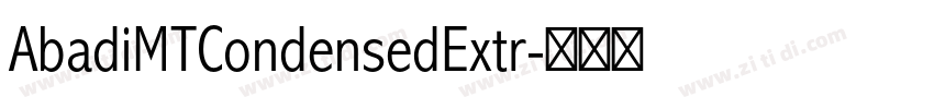 AbadiMTCondensedExtr字体转换