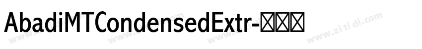 AbadiMTCondensedExtr字体转换