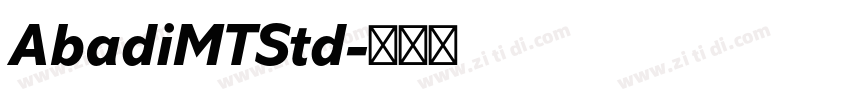 AbadiMTStd字体转换