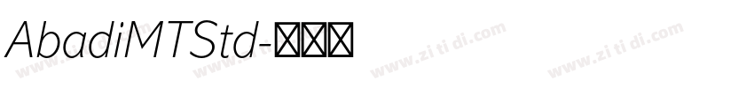 AbadiMTStd字体转换
