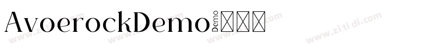 AvoerockDemo字体转换 AvoerockDemo字体转换