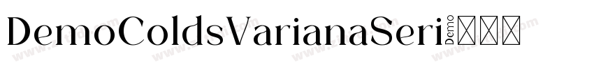 DemoColdsVarianaSeri字体转换 DemoColdsVarianaSeri字体转换