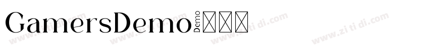 GamersDemo字体转换