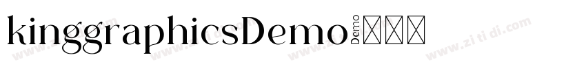 kinggraphicsDemo字体转换