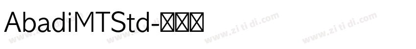 AbadiMTStd字体转换