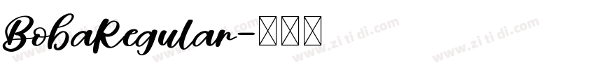 BobaRegular字体转换