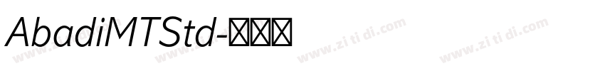 AbadiMTStd字体转换