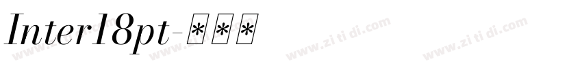 Inter18pt字体转换