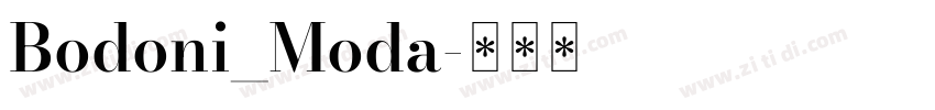 Bodoni_Moda字体转换