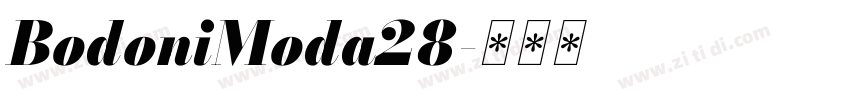 BodoniModa28字体转换