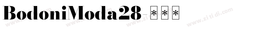 BodoniModa28字体转换