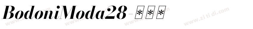 BodoniModa28字体转换