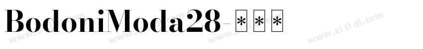 BodoniModa28字体转换