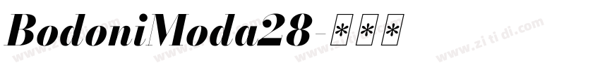 BodoniModa28字体转换