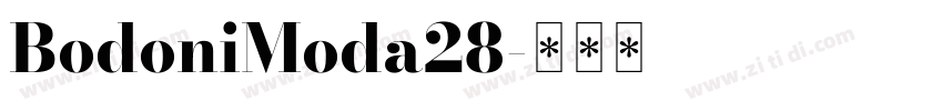 BodoniModa28字体转换