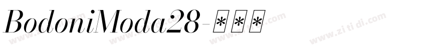BodoniModa28字体转换