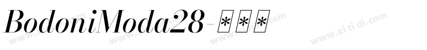 BodoniModa28字体转换