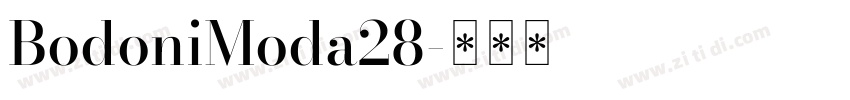 BodoniModa28字体转换