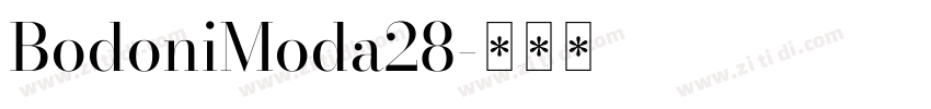 BodoniModa28字体转换