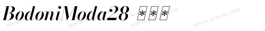 BodoniModa28字体转换