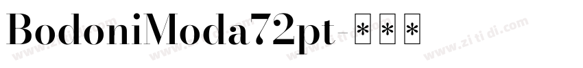BodoniModa72pt字体转换