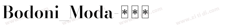 Bodoni_Moda字体转换