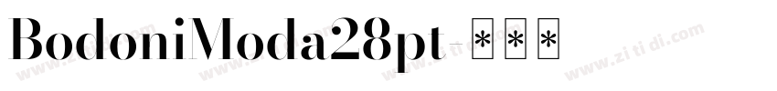 BodoniModa28pt字体转换