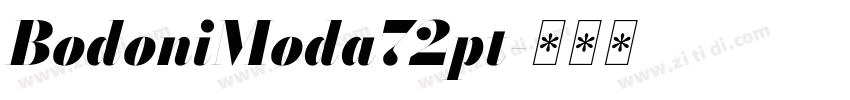 BodoniModa72pt字体转换