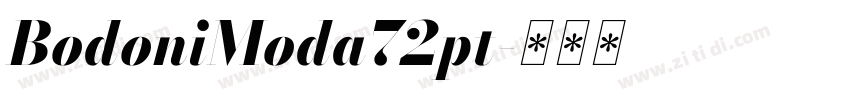 BodoniModa72pt字体转换