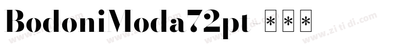 BodoniModa72pt字体转换
