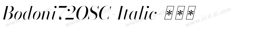 Bodoni72OSC-Italic字体转换