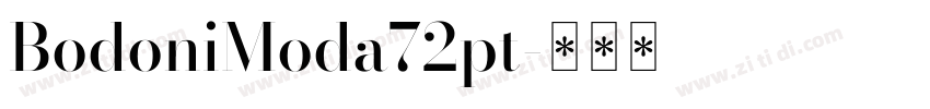 BodoniModa72pt字体转换