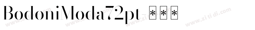 BodoniModa72pt字体转换
