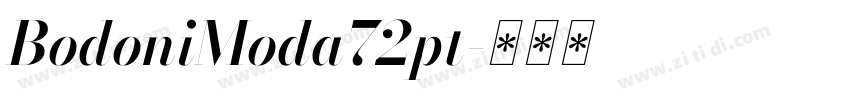BodoniModa72pt字体转换