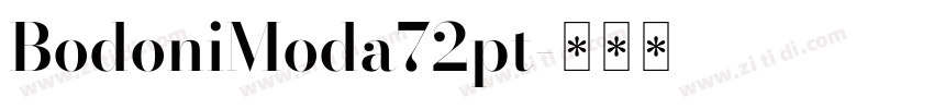 BodoniModa72pt字体转换