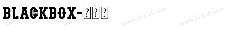 blackbox字体转换