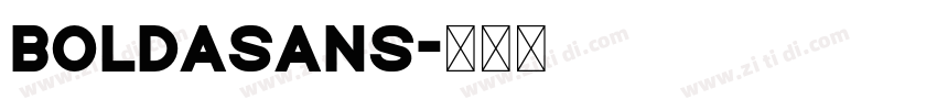 BoldaSans字体转换
