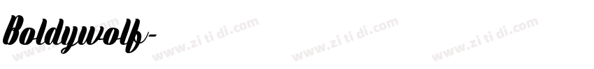 Boldywolf字体转换
